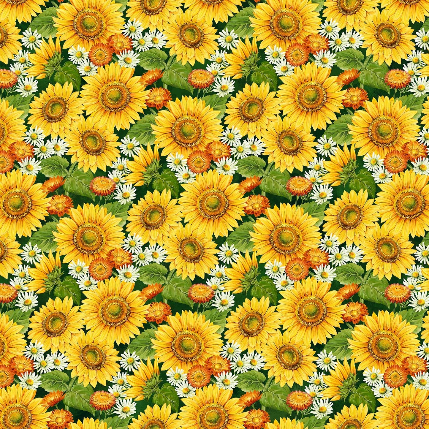 Angels Neverland Sunshine Harvest Pumpkin & Sunflower Floral Panel