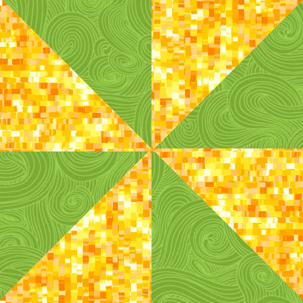 Angelsneverland Quilt Kit Pinwheel Plus One by Fabric Café Quilt Kit with Sunflower Fabric
