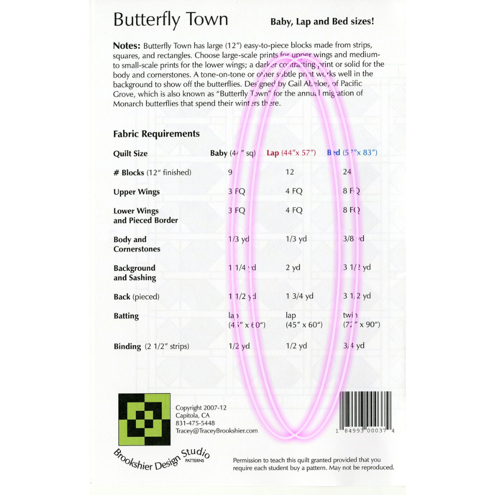 Clothworks Quilt Kit Sunflower Bouquets Butterfly Town QUILT KIT approximate finished size 44" x57"