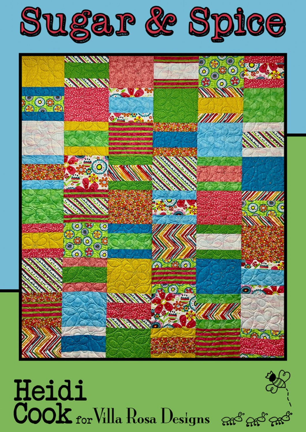 Freckle + Lollie Quilt Kit Zooville Quilt Kit Easy DIY Zoo Animal Quilt Kit with Cotton Fabric from Freckle + Lollie, Zooville Collection