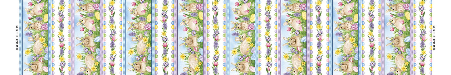 Henry Glass fabric bundle FQ Bundle (20) Hoppy Hunting FQ Bundle (20 pcs) of Easter Egg and Easter Bunny Fabric