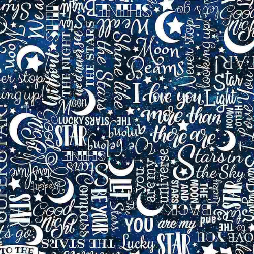 Message Board Quilt Kit, Love You to the Moon & Back - Nursery Quilt Kit