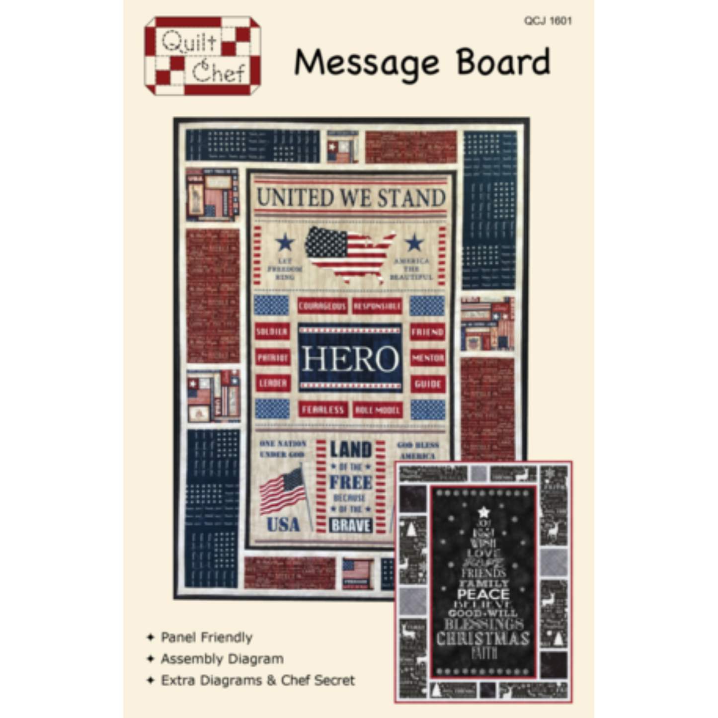 Message Board Quilt Kit, Love You to the Moon & Back - Nursery Quilt Kit