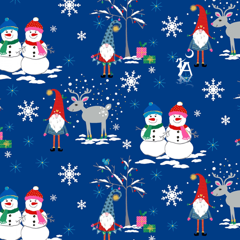 Michael Miller Quilt Kit Quilt Kit COTTON BK Do the peppermint twist Gnome Beginner Level QUILT KIT finished size 50 x 70 inches, tutorial YouTube instructions