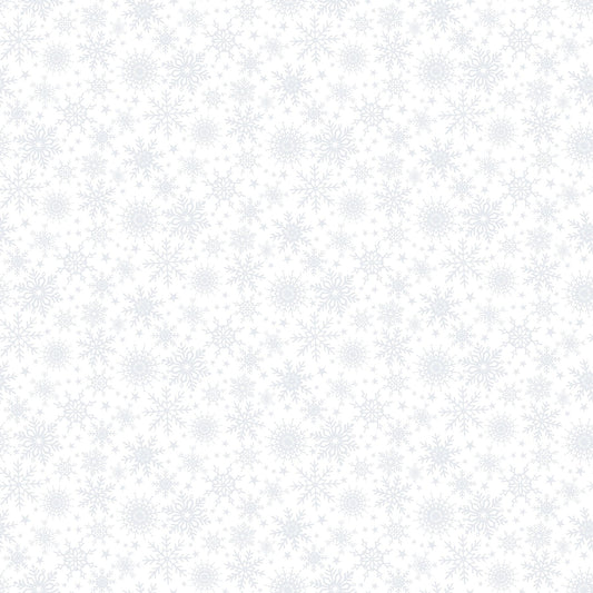 Northcott Fabric by the Yard Angels on High White Multi Snowflakes (DP25357-10)
