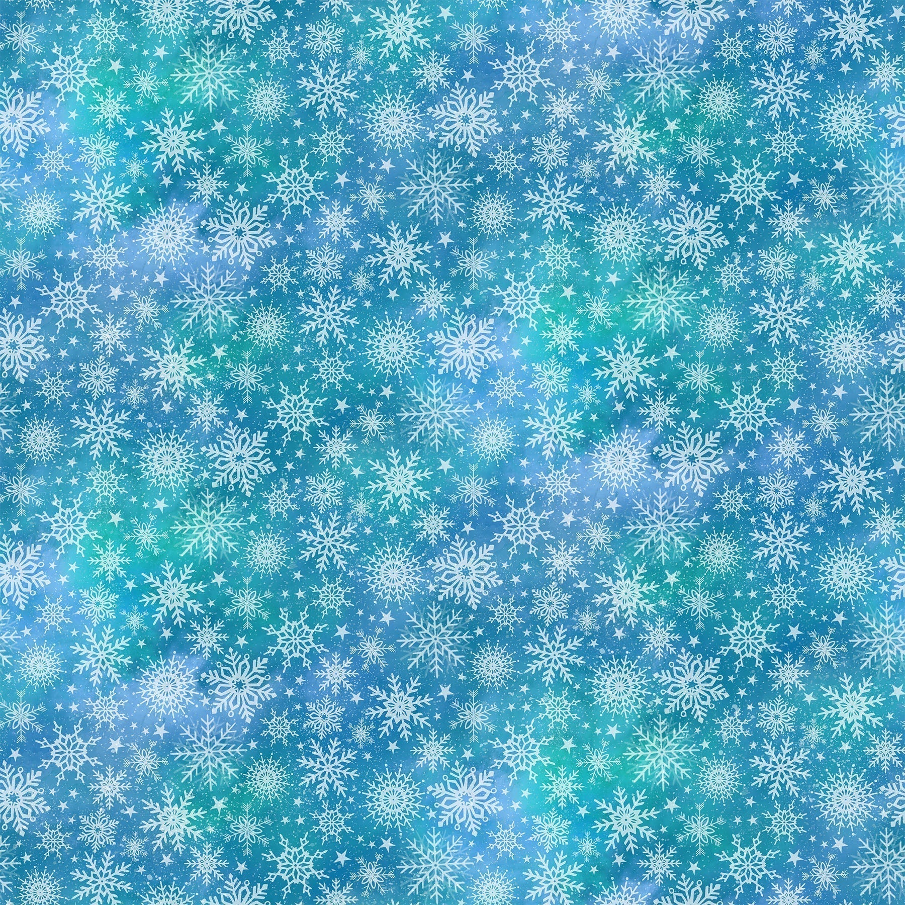 Northcott Fabric by the Yard Angels on High White Multi Snowflakes (DP25357-10)
