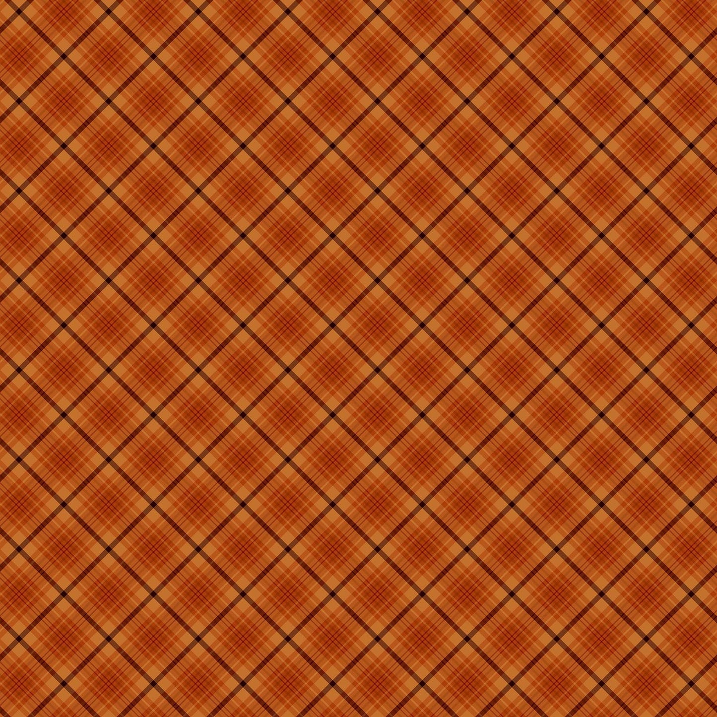 Northcott Fabric by the Yard FQ (18" x 21") Bias Plaid from Sunshine Harvest Collection 25460-58