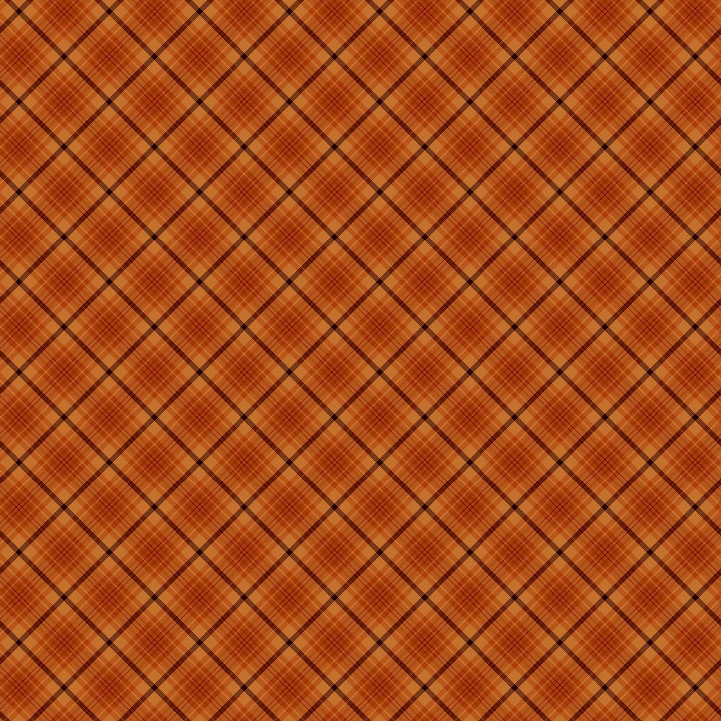 Northcott Fabric by the Yard FQ (18" x 21") Bias Plaid from Sunshine Harvest Collection 25460-58