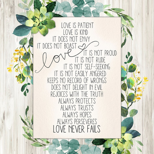 QT Fabrics Fabric Love Never Fails Cotton Wedding Fabric Panel Large Size Panel 36"