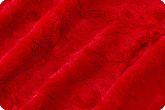 Shannon Fabrics Fabric 2 yards (72"x60") Luxe Cuddle® in Scarlet Marble Minky