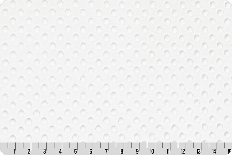 Shannon Fabrics Fabric White Dimple Cuddle Minky Embossed Fabric