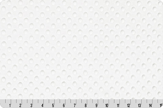 Shannon Fabrics Fabric White Dimple Cuddle Minky Embossed Fabric