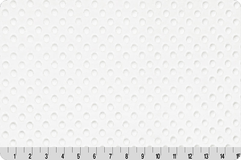 Shannon Fabrics Fabric White Dimple Cuddle Minky Embossed Fabric