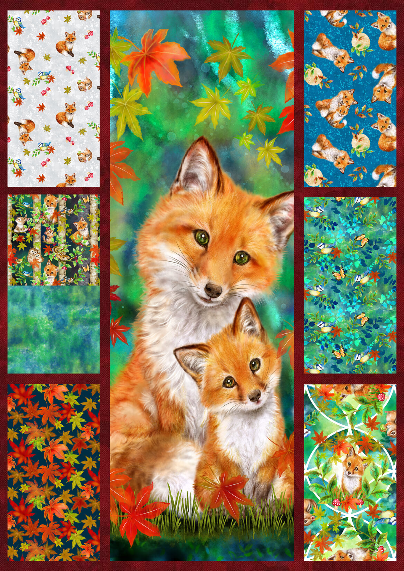 Studio E Quilt Kit Auburn Fox Fall Quilt Kit using Picture This Pattern