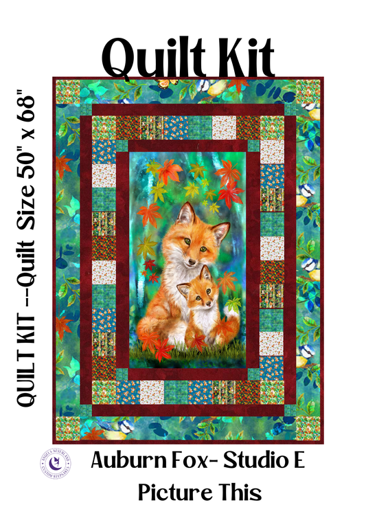 Studio E Quilt Kit Auburn Fox Fall Quilt Kit using Picture This Pattern