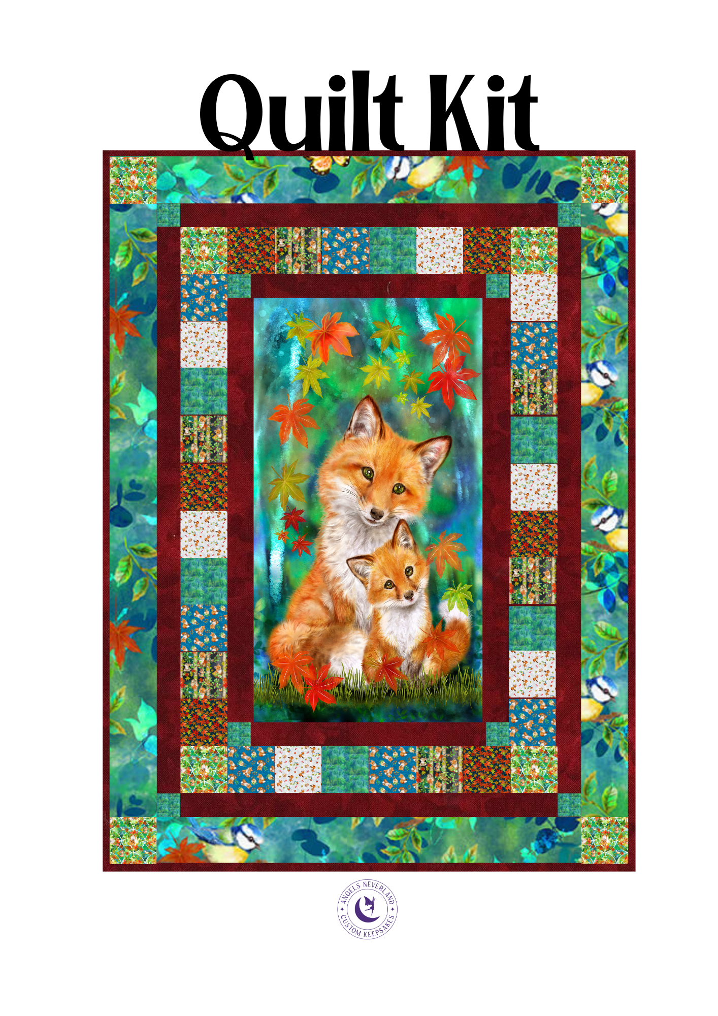 Studio E Quilt Kit Auburn Fox Fall Quilt Kit using Picture This Pattern