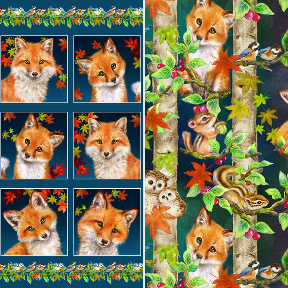Studio E Quilt Kit Auburn Fox Fall Quilt Kit using Picture This Pattern