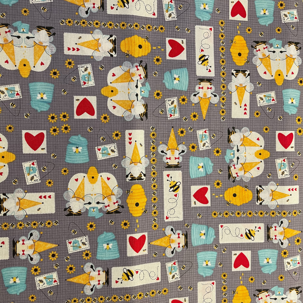 Studioe Fabric Honey Bee Gnomes Fabric Bundle Discontinued Hard to Find Cotton Fabric