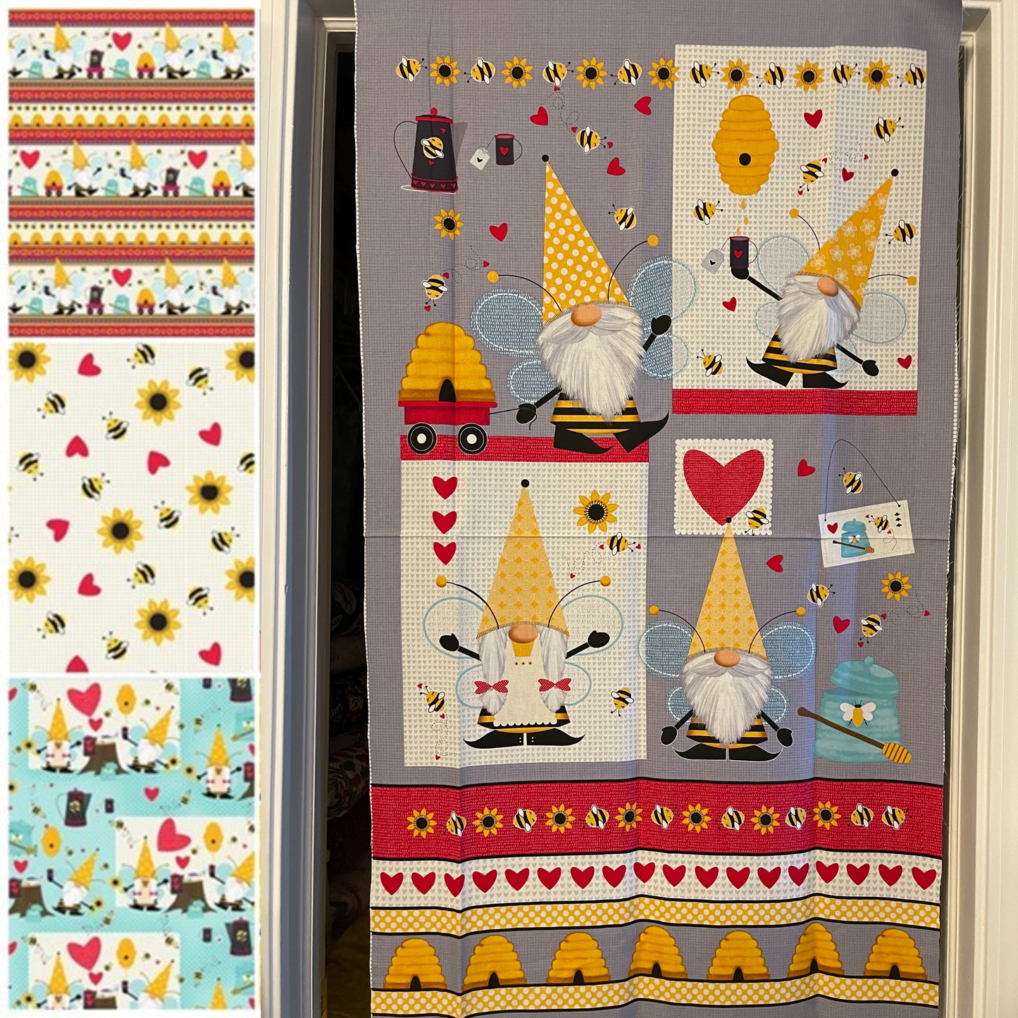 Studioe Fabric Honey Bee Gnomes Fabric Bundle Discontinued Hard to Find Cotton Fabric