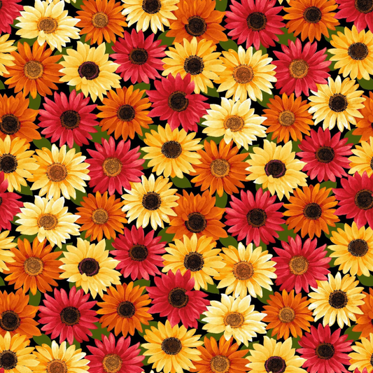 Timeless Treasures Fabric Autumn Glory Autumn Floral from Freckle + Lollie brown FLOFLAG-D83-D Thanksgiving Harvest fall theme 100% cotton half yard By the Yard