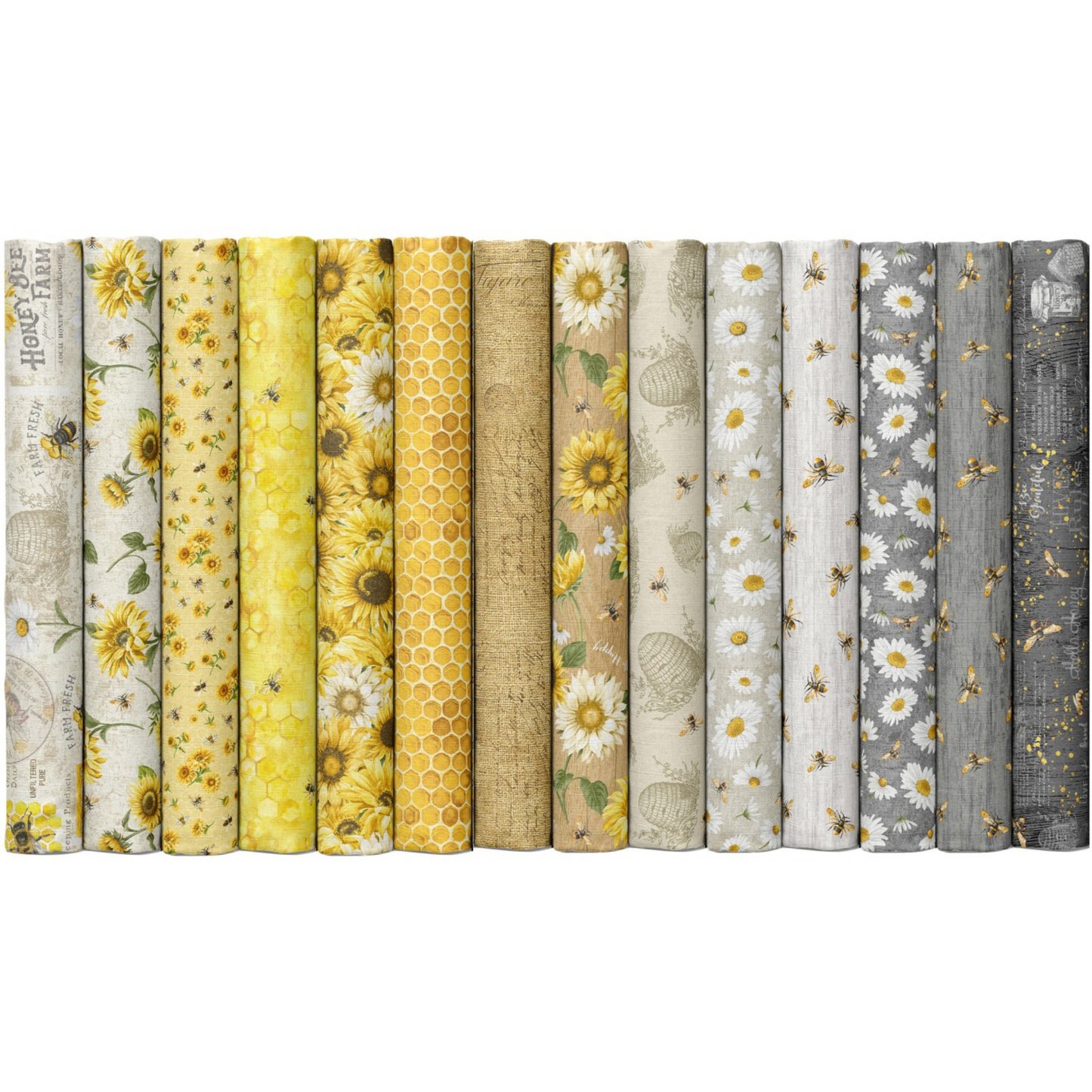 Timeless Treasures precut Honey Bee Farm precut 2.5" Strips 42 pieces