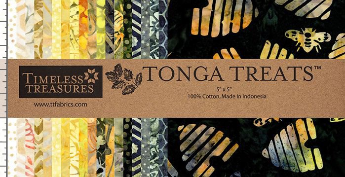 Timeless Treasures precut Wistful Branches Tonga Honeycomb Batik Cotton Fabric by the Yard