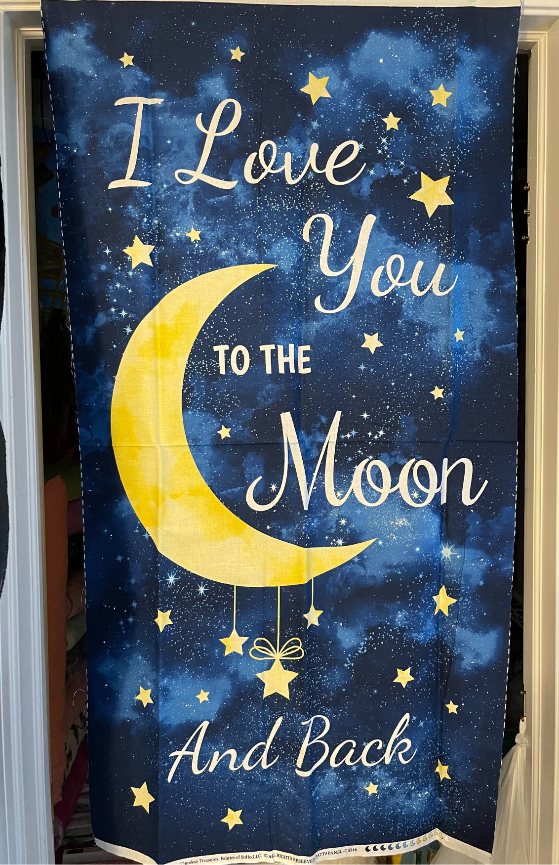 Timeless Treasures Quilt Kit Stars Around QUILT KIT Love you to The Moon and Back with Bunnies by the Bay