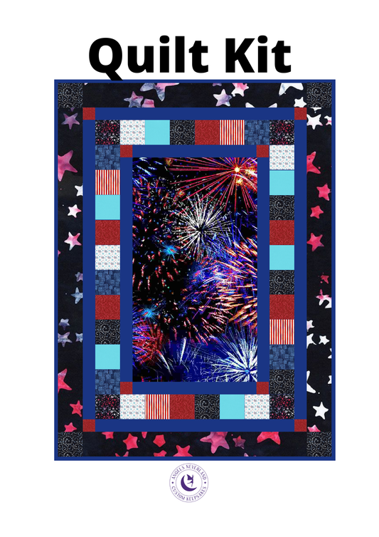 Timeless Treasures Quilt Kit Timeless Treasures Valor and More Patriotic DIY Beginner QUILT KIT with Picture This Pattern