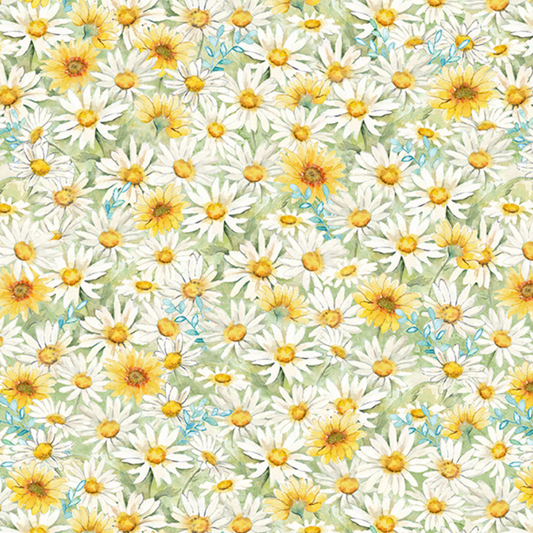 Wilmington Prints Fabric Zest for Life Multi Packed Flowers Cotton Fabric by the Yard