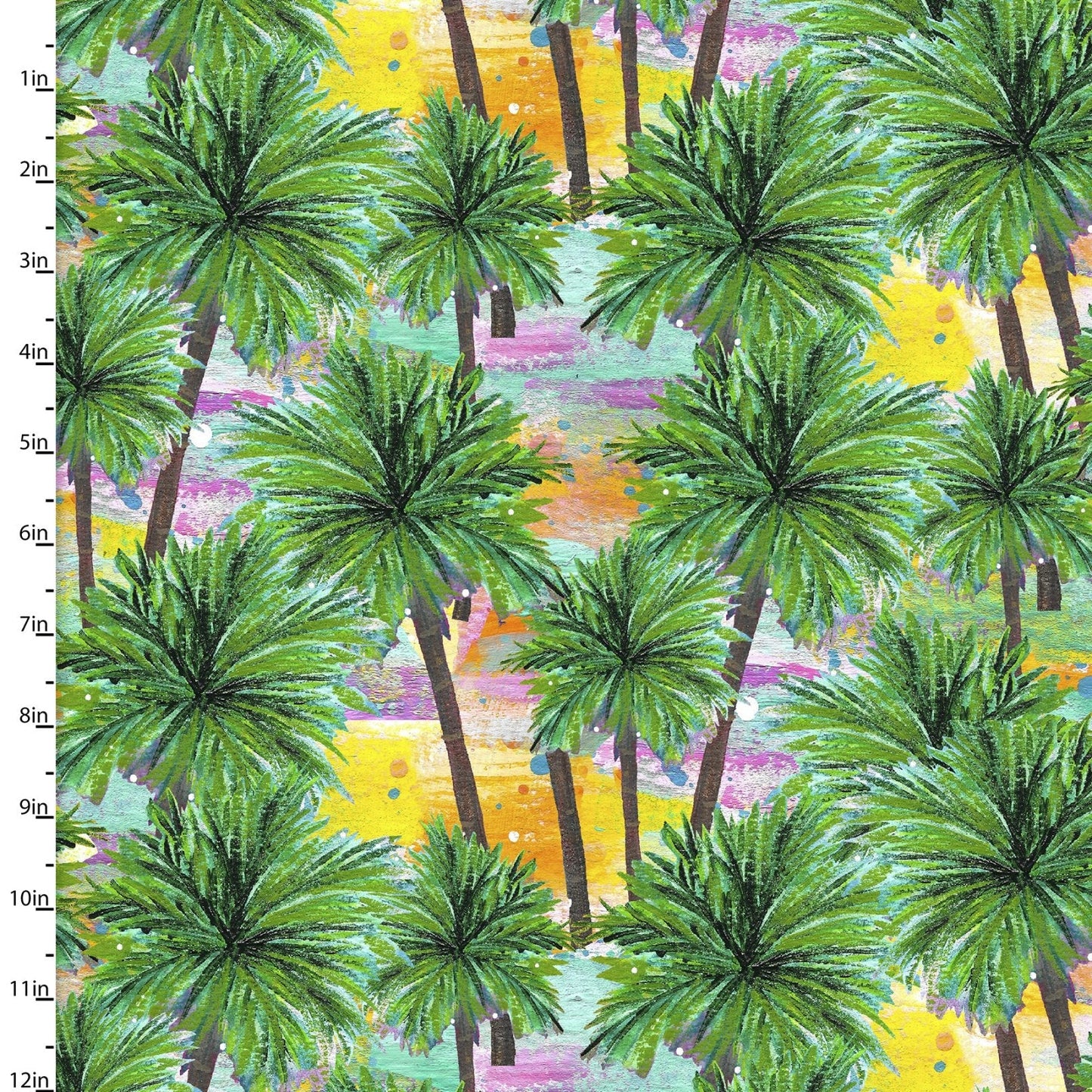 3 Wishes Fabric Green Palms Fabric from Seas The Day by 3 Wishes Fabric by Bethany Joy