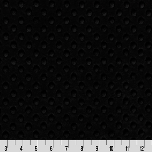 Black, Camel, and Latte Neutral Dimple Cuddle Minky Embossed Minky Sold in Two Yard Cuts