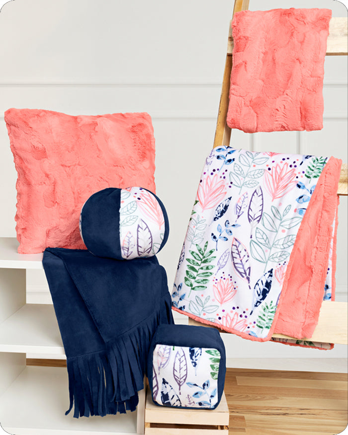 Angels Neverland Quilt Kit Beginner Box Cuddle® Kit Spring Leaves, Learn to Sew with Shannon Fabrics includes 6 beginner projects