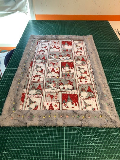 angelsneverland-1538 One of a Kind Luxe Cuddle Minky & Flannel Woodland Animals Lovey Blanket 20" x 22.5"