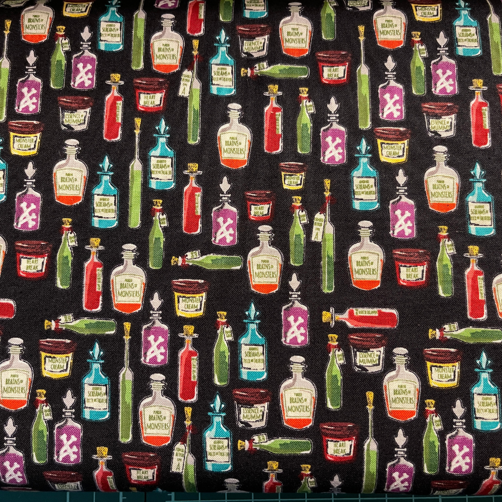 Camelot Fabric Halloween Cotton Fabric Bundle with Camelot Unicorn Fabric and Sparkle Spider Webs