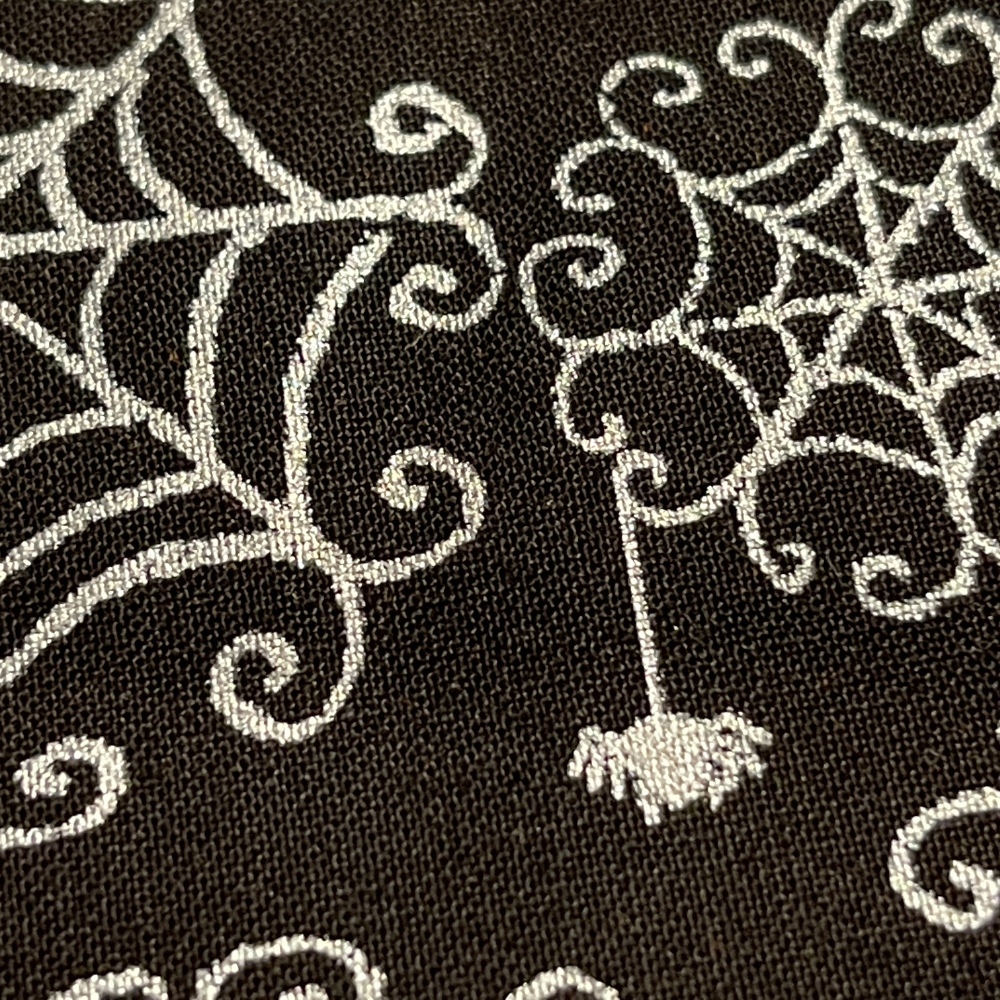 Camelot Fabric Halloween Cotton Fabric Bundle with Camelot Unicorn Fabric and Sparkle Spider Webs