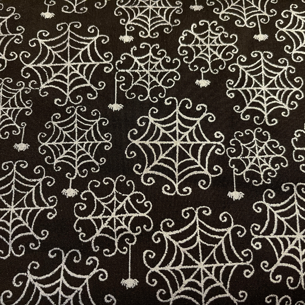 Camelot Fabric Halloween Cotton Fabric Bundle with Camelot Unicorn Fabric and Sparkle Spider Webs