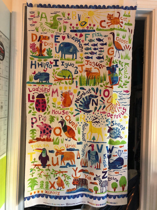 Clothworks Quilt Kit Alphabet Animal Magic Panel Quilt by Tracy English by Clothworks Beginner Nursery QUILT KIT