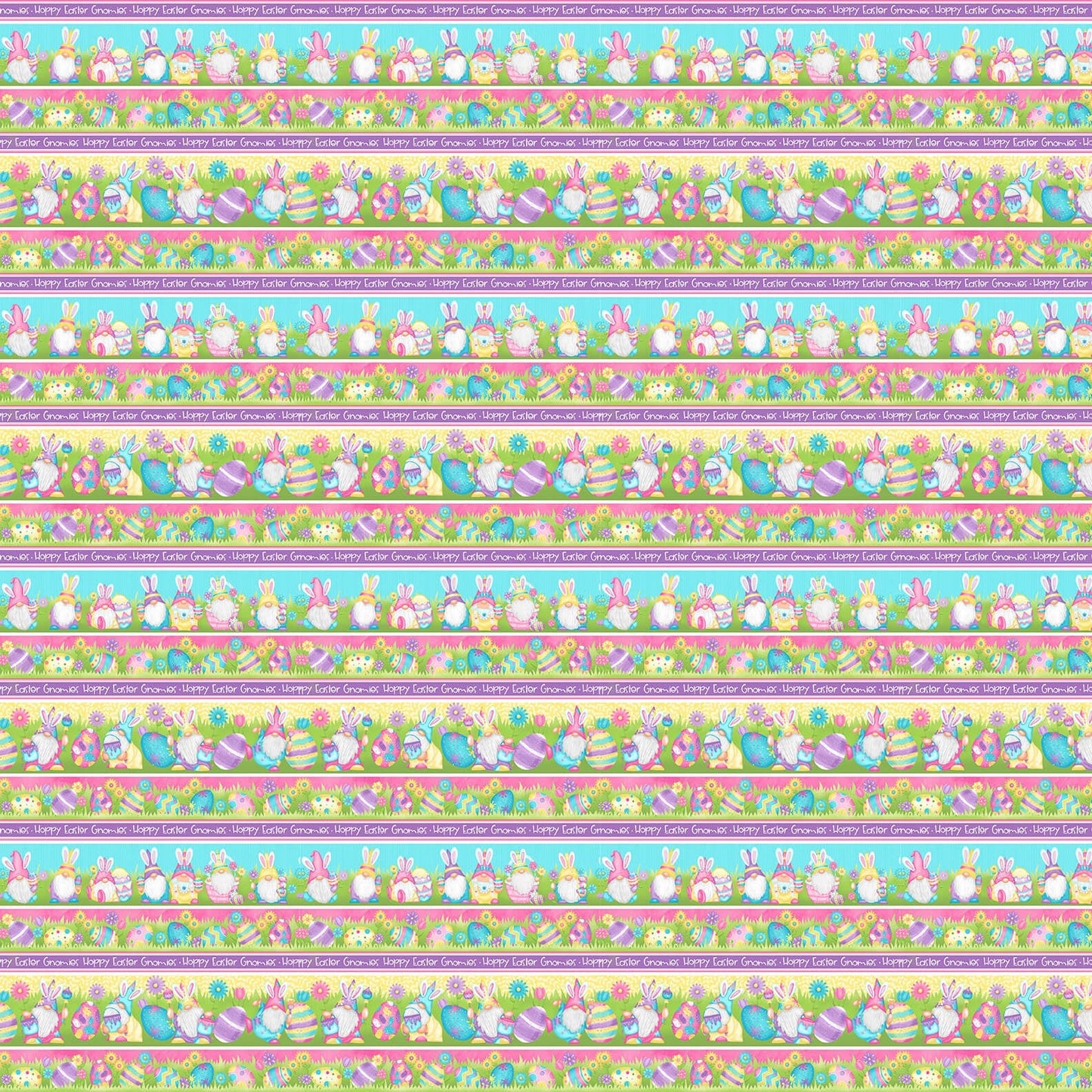 Henry Glass Fabric Fat Quarter Bundle 15 prints & 1 panel Hoppy Easter Gnomies by Henry Glass