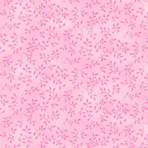 Henry Glass Fabric FQ (18"x21") Folio Basics in Lt Pink, Blender Fabric by Henry Glass