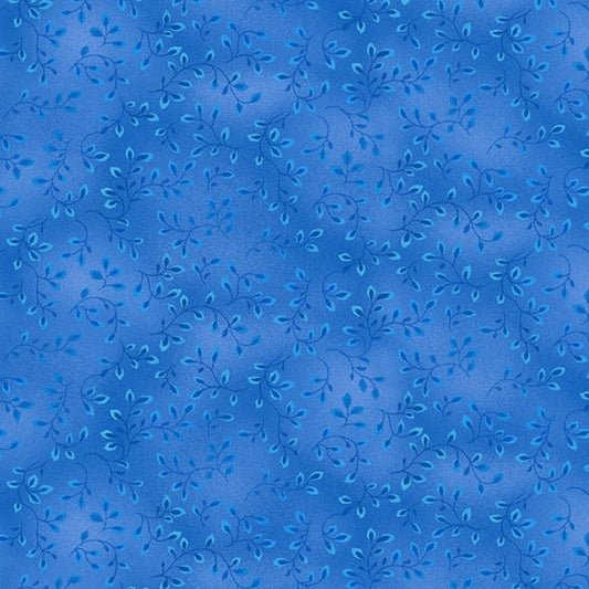 Henry Glass Fabric FQ (18"x21") Folio Basics in Medium Blue, Blender Fabric by Henry Glass