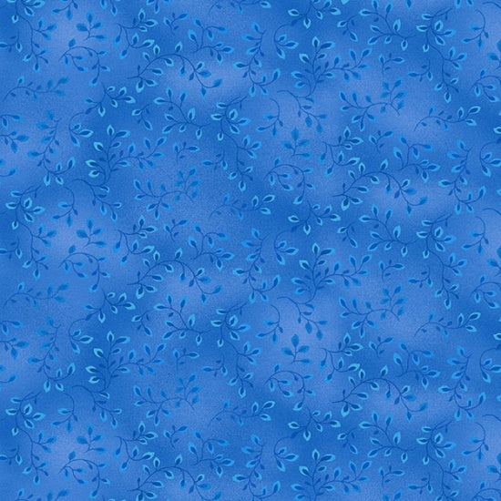 Henry Glass Fabric FQ (18"x21") Folio Basics in Medium Blue, Blender Fabric by Henry Glass