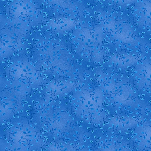 Henry Glass Fabric FQ (18"x21") Folio Basics in Medium Blue, Blender Fabric by Henry Glass