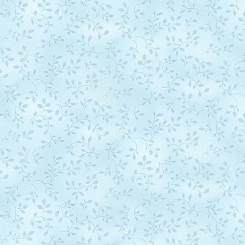 Henry Glass Fabric FQ (18"x21") Folio Basics in Powder Blue, Blender Fabric by Henry Glass