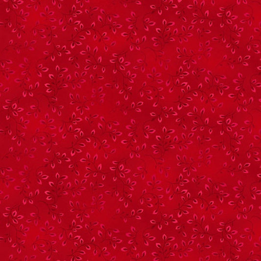 Henry Glass Fabric FQ (18"x21") Folio Basics in True Red, Blender Fabric by Henry Glass