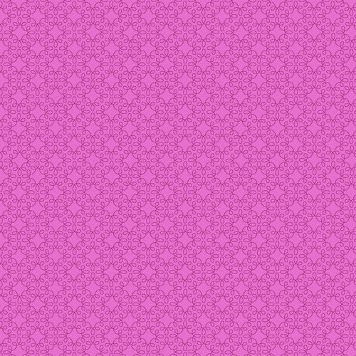 Henry Glass Fabric FQ (18"x21") Modern Melody Basics in Pink Blender Fabric by Henry Glass