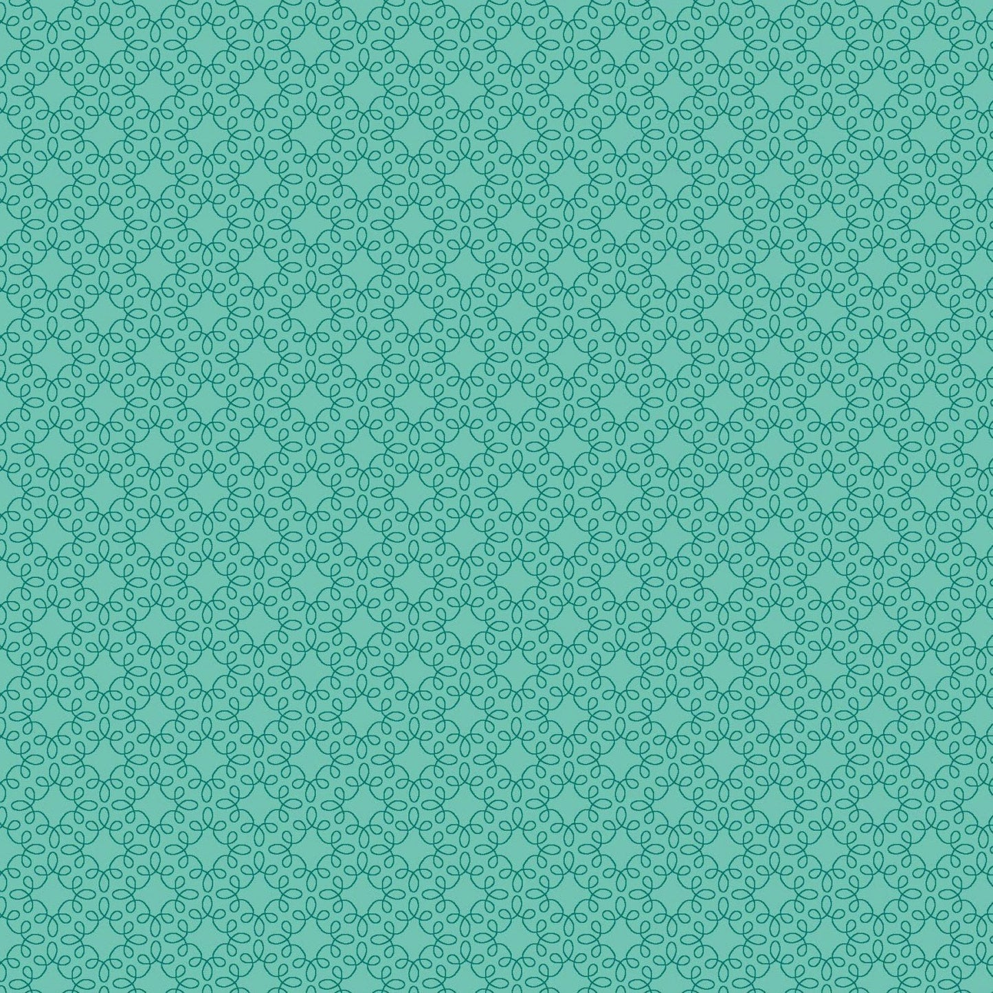 Henry Glass Fabric FQ (18"x21") Modern Melody Basics in Teal, Cotton Blender Fabric by Henry Glass