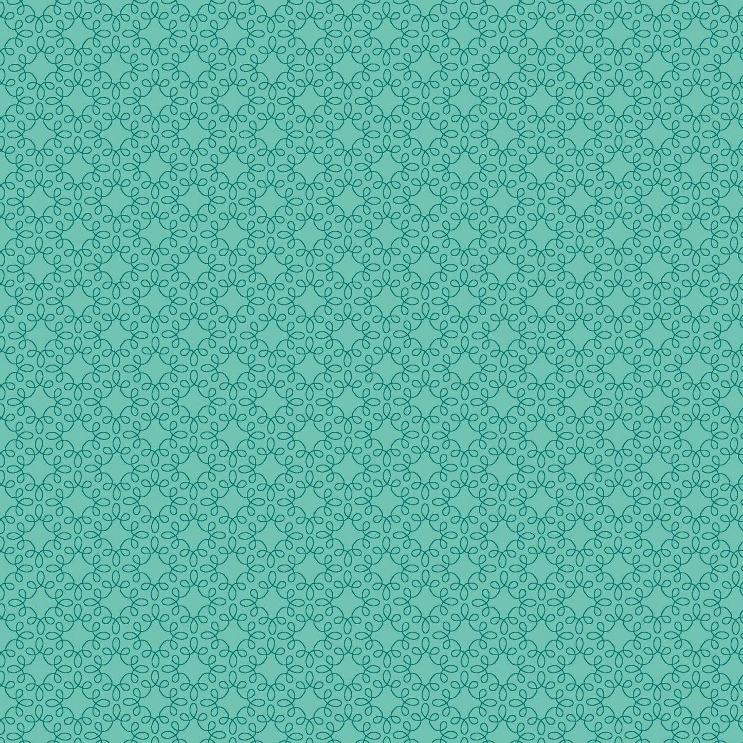 Henry Glass Fabric FQ (18"x21") Modern Melody Basics in Teal, Cotton Blender Fabric by Henry Glass