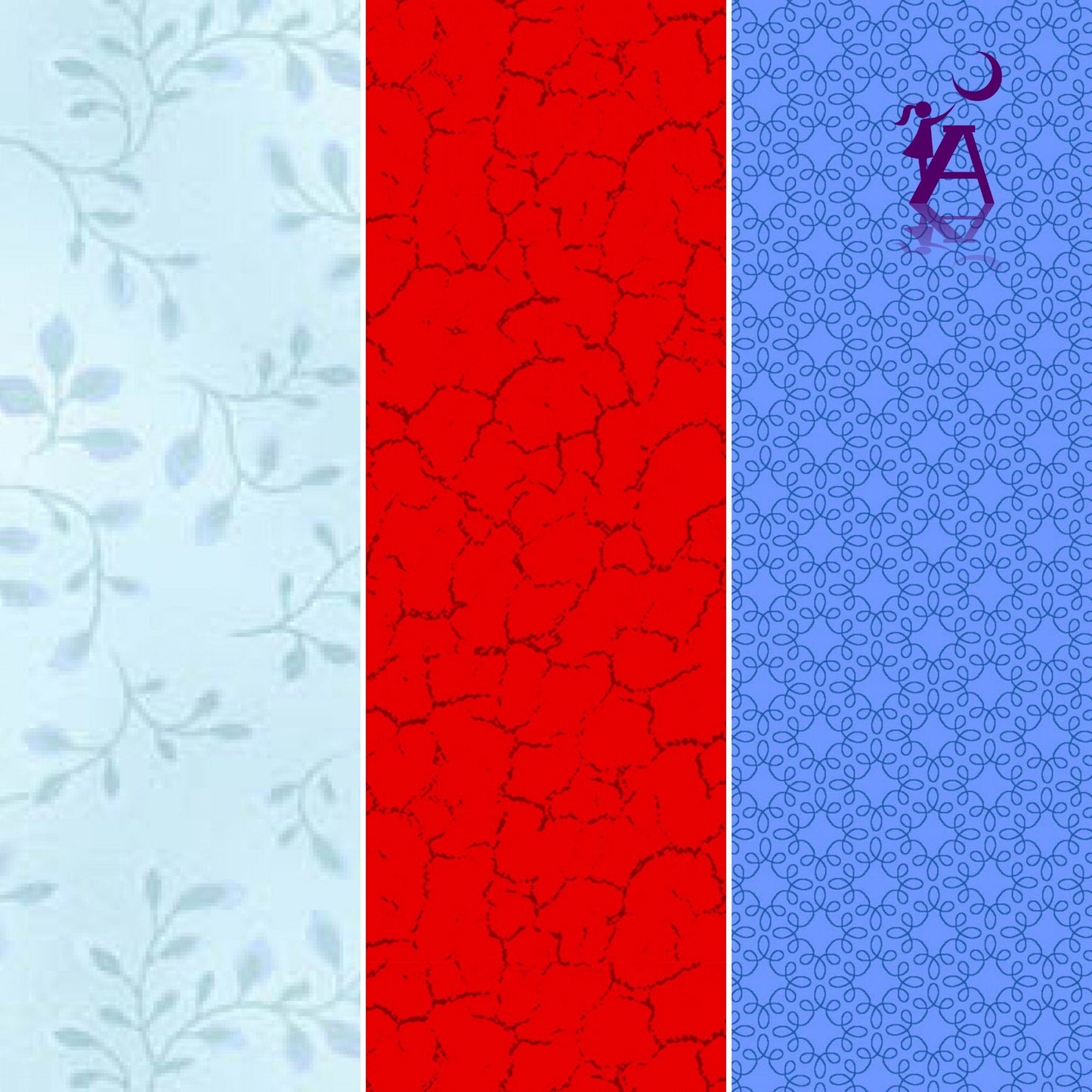 Henry Glass Fabric Gnome is Where Your Garden Grows Henry Glass Fabric Blues bundle