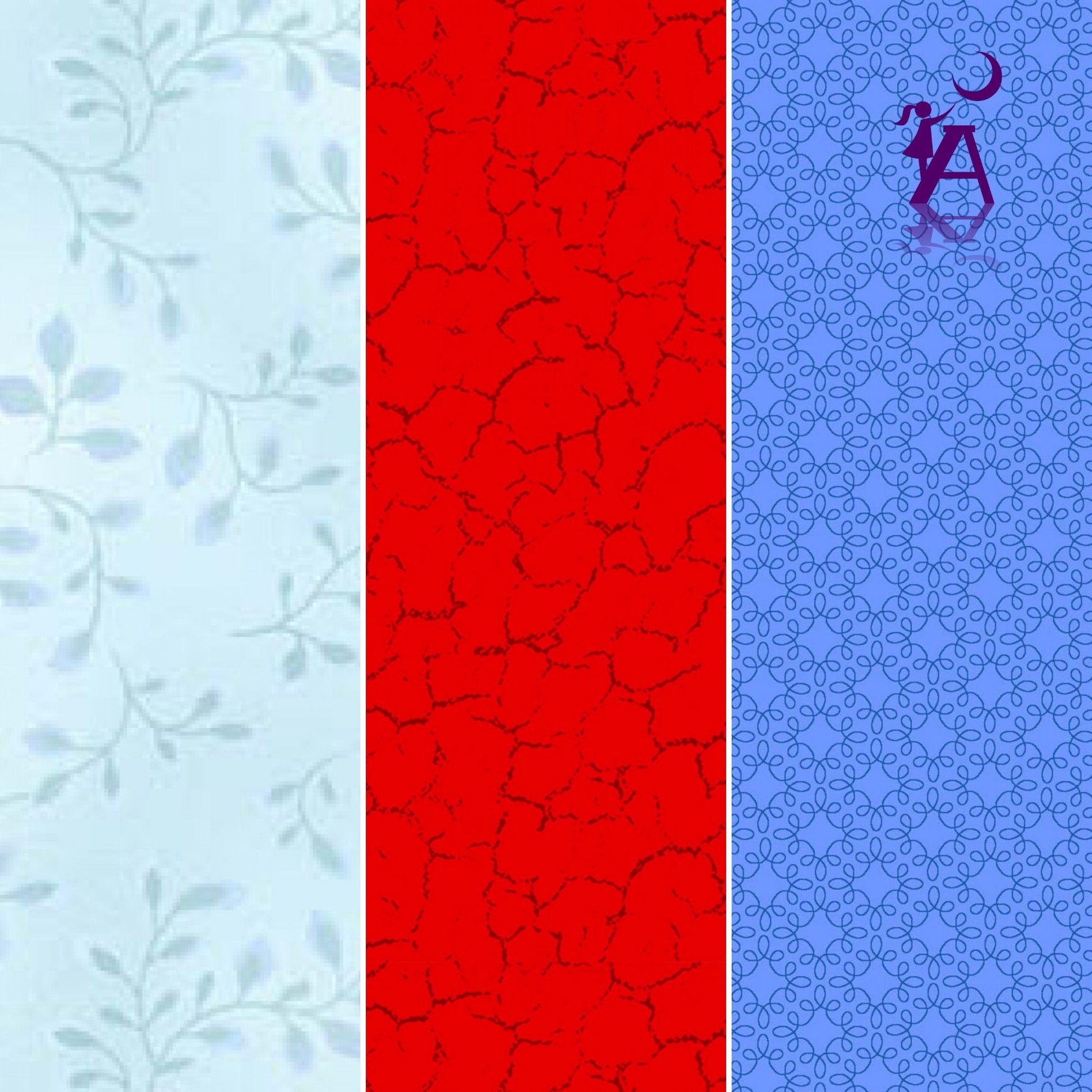 Henry Glass Fabric Gnome is Where Your Garden Grows Henry Glass Fabric Blues bundle