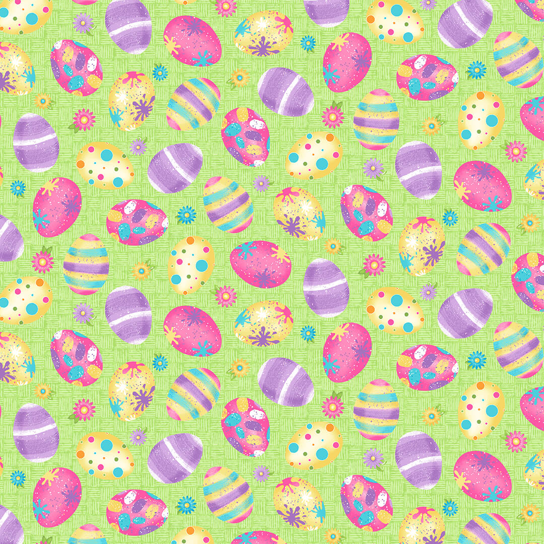 Henry Glass Fabric One Yard Bundle 15 prints & 1 panel Hoppy Easter Gnomies by Henry Glass